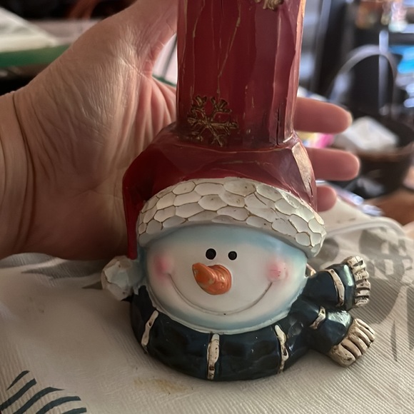 TII Collection Resin Snowman Shelf Light - Picture 4 of 4